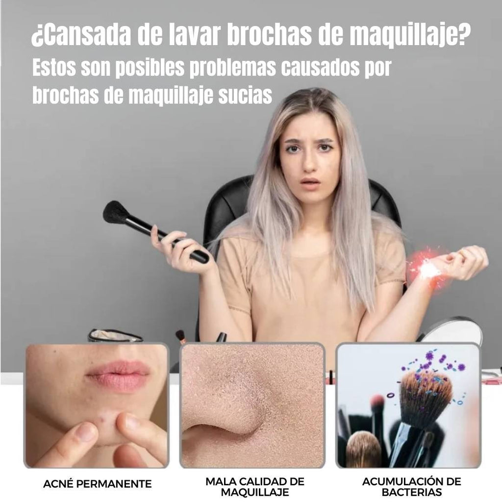 LIMPIADOR ELÉCTRICO DE BROCHAS DE MAQUILLAJE