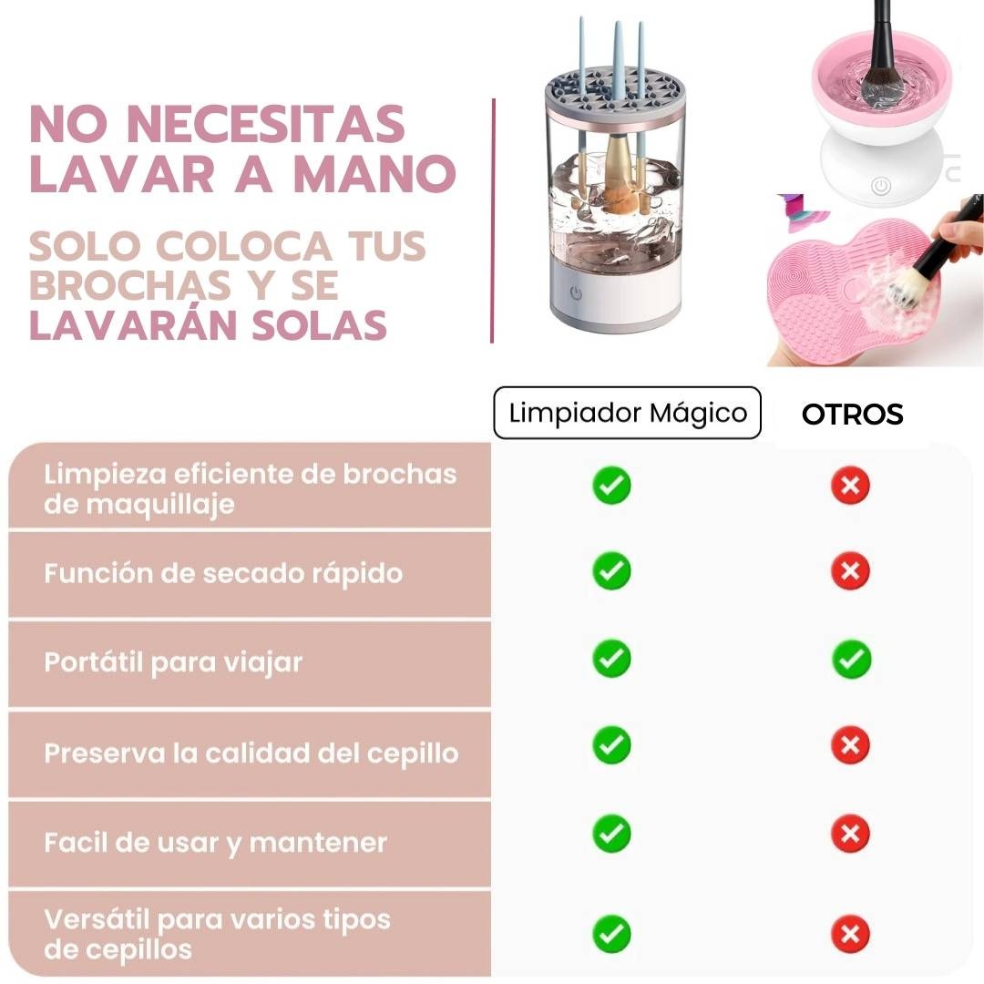 LIMPIADOR ELÉCTRICO DE BROCHAS DE MAQUILLAJE